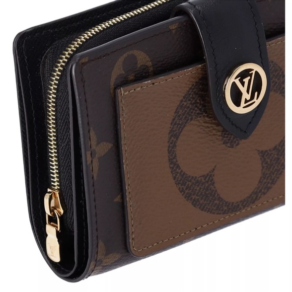 Louis Vuitton Juliette Compact Bifold Wallet Giant Reverse Monogram Brown M69432 - Picture 3 of 6